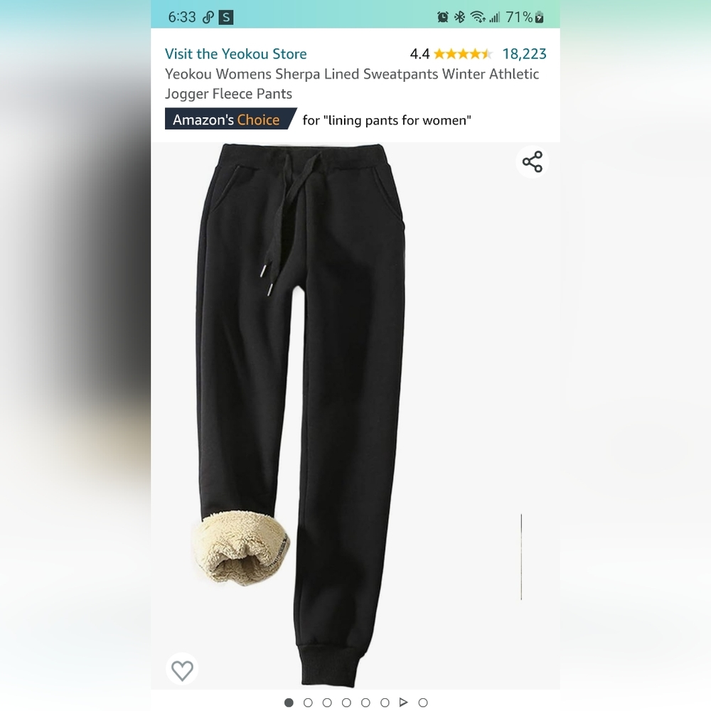 Sherpa lined sweats NEW